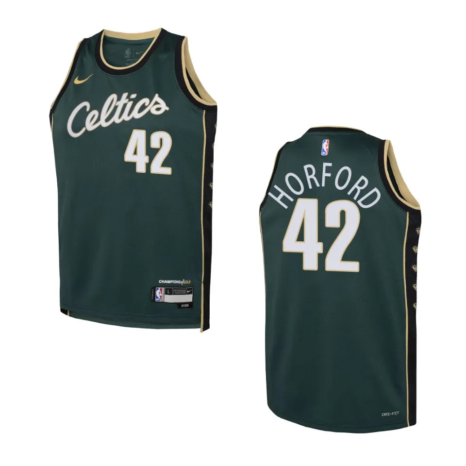 Youth Boston Celtics Al Horford #42 City Edition 2022-23 Green Jersey 2401MEKO
